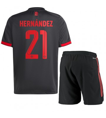 Bayern Munich Lucas Hernandez #21 babykläder Tredje Tröja barn 2022-23 Korta ärmar (+ Korta byxor)
